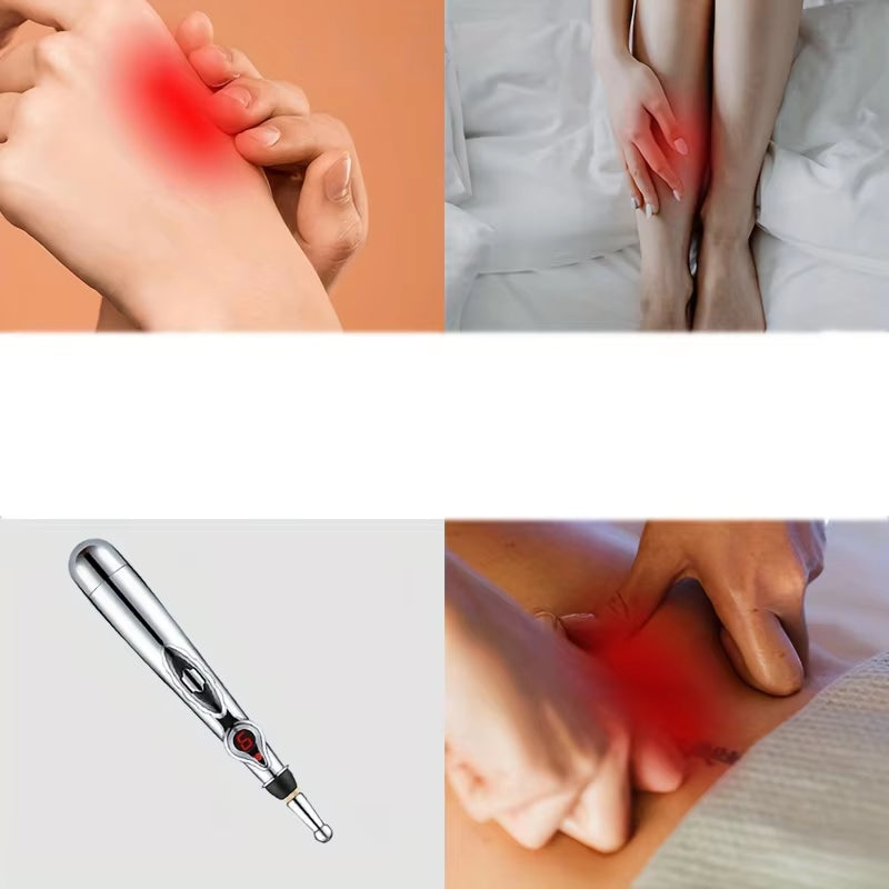 Electronic Acupuncture Acupoint Massage Pen Multi-Function Meridian Pressing Energy Therapy Energy Pen Pain Relieving Tool